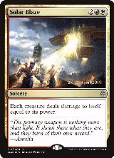 Solar Blaze (216), Prerelease Cards — Magic card price