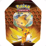 Hidden Fates Tin [Raichu GX], Hidden Fates — Pokémon card price