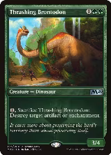 Thrashing Brontodon (197), Promo Pack: Core Set 2020 — Magic card price
