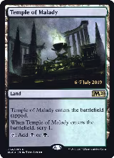 Temple of Malady (M20) (254), Prerelease Cards — Magic card price