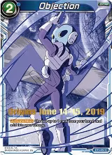 Objection (Alternate Art) (Origins 2019) (BT1-052), Tournament Promotion Cards — DB Super card price