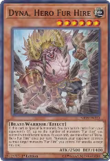 Dyna, Hero Fur Hire (MP19-EN251), 2019 Gold Sarcophagus Tin Mega Pack — Yu-Gi-Oh! card price