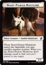 Heart-Piercer Manticore // Dragon Double-Sided Token (7 // 12) — card price