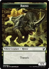 Rhino // Egg Double-sided Token (18 // 16) — card price