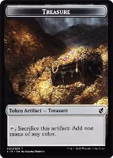 Treasure // Human Double-Sided Token (25 // 3) — card price