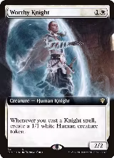 Worthy Knight (Extended Art) (341) — card price
