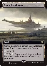 Castle Locthwain (Extended Art) (389), Throne of Eldraine — Magic card price