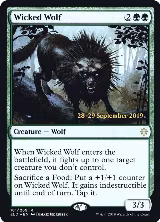 Wicked Wolf (181), Prerelease Cards — Magic card price