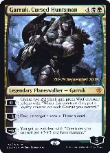 Garruk, Cursed Huntsman (191), Prerelease Cards — Magic card price