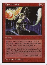 Pyrotechnics — card price