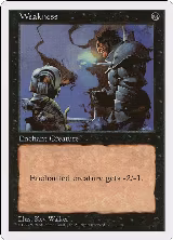 Weakness — card price