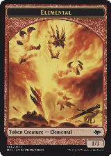 Elemental (008) // Emblem - Serra the Benevolent Double-Sided Token (8 // 20) — card price