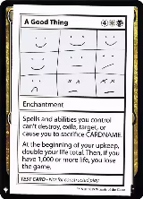A Good Thing — card price