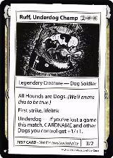 Ruff, Underdog Champ, Mystery Booster: Convention Edition Exclusives — Magic card price
