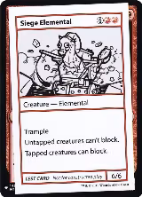 Siege Elemental, Mystery Booster: Convention Edition Exclusives — Magic card price