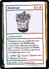 Bucket List — card price