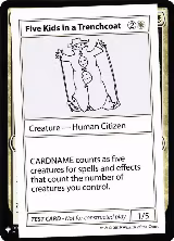 Five Kids in a Trenchcoat — card price