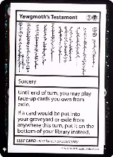 Yawgmoth's Testament, Mystery Booster: Convention Edition Exclusives — Magic card price