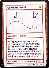 Geometric Weird — card price