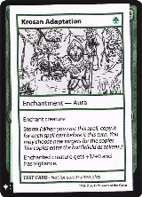 Krosan Adaptation, Mystery Booster: Convention Edition Exclusives — Magic card price