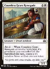 Countless Gears Renegade (13), The List Reprints — Magic card price