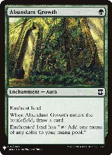 Abundant Growth (156), The List Reprints — Magic card price