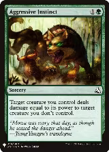 Aggressive Instinct (34), The List Reprints — Magic card price