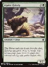 Alpine Grizzly (127), The List Reprints — Magic card price