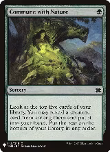 Commune with Nature (142), The List Reprints — Magic card price