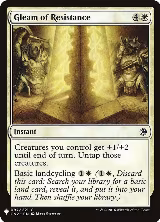 Gleam of Resistance (87), The List Reprints — Magic card price