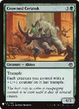 Crowned Ceratok (158), The List Reprints — Magic card price