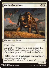 Ondu Greathorn (40), The List Reprints — Magic card price