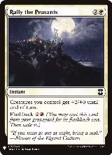 Rally the Peasants (25), The List Reprints — Magic card price