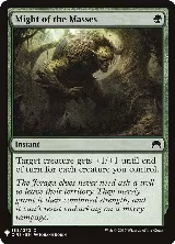 Might of the Masses (188), The List Reprints — Magic card price