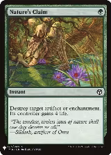 Nature's Claim (177), The List Reprints — Magic card price