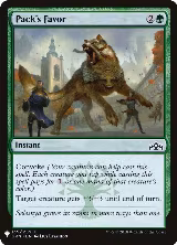 Pack's Favor (139), The List Reprints — Magic card price