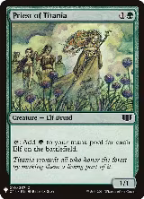Priest of Titania (210), The List Reprints — Magic card price