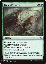 Rain of Thorns (156), The List Reprints — Magic card price