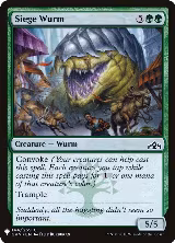 Siege Wurm (144), The List Reprints — Magic card price