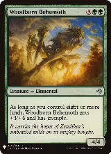 Woodborn Behemoth (79), The List Reprints — Magic card price