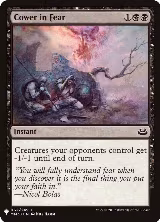 Cower in Fear (62), The List Reprints — Magic card price