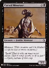 Cursed Minotaur (85), The List Reprints — Magic card price