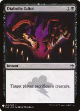 Diabolic Edict (85), The List Reprints — Magic card price