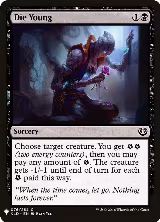 Die Young (76), The List Reprints — Magic card price