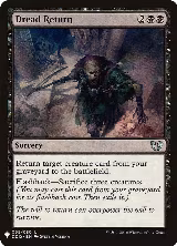 Dread Return (55), The List Reprints — Magic card price
