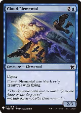 Cloud Elemental (42), The List Reprints — Magic card price