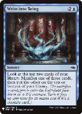 Write into Being (59), The List Reprints — Magic card price