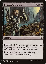 Evincar's Justice (58), The List Reprints — Magic card price