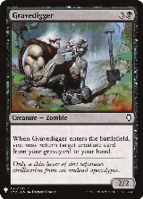 Gravedigger (66), The List Reprints — Magic card price