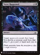 Never Happened (80), The List Reprints — Magic card price